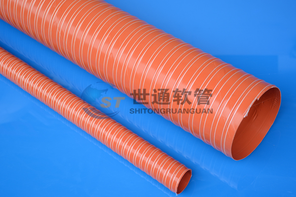 紅色高溫管,通風(fēng)軟管,通風(fēng)管,熱風(fēng)管,耐熱風(fēng)管